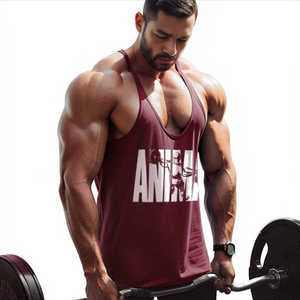 Kivotech, venta al por mayor, camiseta sin mangas de malla de secado rápido para hombre, camiseta de entrenamiento con tirantes, camiseta sin mangas para gimnasio - Product Image 5