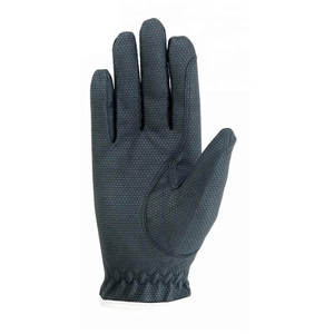 Guantes de equitación de piel sintética para mujer, color sólido, con agarre, ajuste regular para montar a caballo - Product Image 3