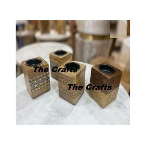 Set Of Four Mubkhar Oud <b>Burner</b> For Wedding Events <b>Fragrance</b> Use Handmade Wooden Mabkhars Incense <b>Burner</b> - Product Image 1