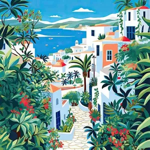 Ray powers ศิลปะหมู่บ้าน OB-RPA446aAT กระเบื้องตกแต่งและเน้นเสียงสำหรับผนังภายในและภายนอกสำหรับห้องนั่งเล่นและการใช้งานกลางแจ้ง - Product Image 1