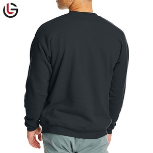 Sudadera de cuello redondo para hombre Sudadera de algodón de color sólido con logotipo personalizado de nueva fábrica para otoño Más vendidos para adultos Niños Mujeres - Product Image 3