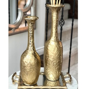 Gold Plated <b>Top</b> Selling Small Modern Decorative Custom Shape Flower Vase Home Decor Table <b>Top</b> - Product Image 2