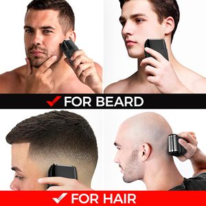 Afeitadora Eléctrica para Hombre con Triple Cuchilla, Rasuradora Profesional para Cabezas Calvas, Afeitadora de Lámina Metálica para Uso Facial y Aplicaciones en RV - Product Image 4