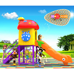 Sân chơi ngoài trời thiết bị cho trẻ em rừng phòng tập thể dục với nhựa trượt cho vui chơi giải trí công viên trường Gardens daycare chơi Set - Product Image 6