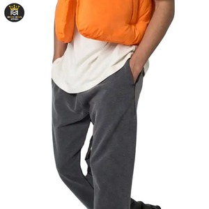 กางเกงขาบานของผู้ชายกางเกงวิ่งขายาวของผู้ชายทรงสลิมฟิตเอวยางยืดแบบมีเชือกรูดออกแบบโลโก้ได้ตามต้องการ - Product Image 4