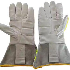 ถุงมือหนังแพะสำหรับทำงานที่มีน้ำมันและก๊าซกันกระแทกถุงมือสำหรับงานหนักถุงมือช่างที่มีการป้องกัน TPR - Product Image 4