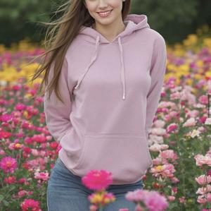 Sudadera con Capucha Extra Grande de Algodón Grueso con Hombros Caídos y Logotipo Personalizado, Sudadera de Invierno para Mujer, Proveedor de BD - Product Image 4