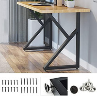 Pied de table réglable en métal, tube en fer OEM, robuste, moderne, noir, pour mobilier d'extérieur, salon, salle à manger, sur mesure