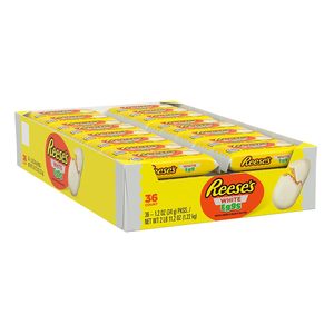 Œufs au beurre de cacahuète et crème blanche REESE'S, paquets de bonbons de Pâques, 1,2 oz (36 unités) - Product Image 3