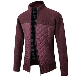 Men's Winter Tops Jacket Velvet Thickened Stand up Collar Youth Autumn Knitted Office Wear Sweater Coats Cardigan Bomber Jackets - Product Image 4