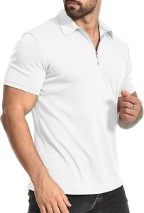 Fabricant de vêtements polos à manches courtes pour hommes 1/4 Zip Golf Polo Shirt Summer Outdoor Lightweight Chemises à manches courtes - Product Image 6