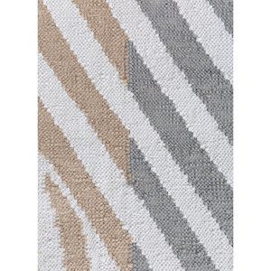 Tapis en laine tissés à la main de luxe, couleur ivoire, à motifs ovales ADWP-13087, doux et lavables, pour la décoration intérieure, la salle à manger, l'extérieur et la cuisine - Product Image 3