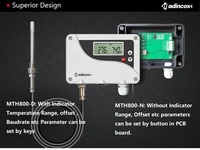Transmetteur numérique de température et d'humidité mural MTH800 avec écran LCD, précision de 0,3 %, plage 0-120 °C, sonde en acier inoxydable, OEM/ODM