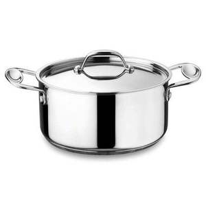 Casserole en acier inoxydable avec couvercle isolé poignées ergonomiques look élégant idéal pour servir des repas chauds frais tous les jours - Product Image 4