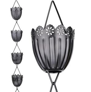 Cadena de lluvia negra de estilo americano/europeo con múltiples tazas para decoración del hogar, nuevo diseño - Product Image 3