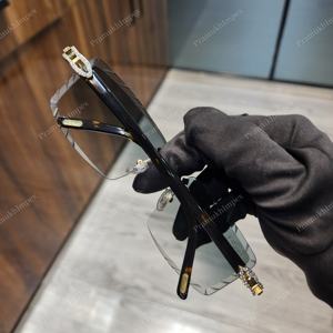 Diamond Tester Hip Hop Gafas de sol con tonos verde oscuro VVS Moissanite Diamonds Nuevo diseño Joyería de moda para hombres - Product Image 6