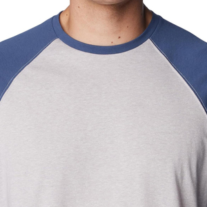 คุณภาพสูงผู้ชาย Raglan ลูกเรือคอยาวแขนยาวเสื้อยืดที่กําหนดเองผ้าฝ้าย 100% สีเปล่า Raglan แขนเสื้อยืดสําหรับชาย - Product Image 5