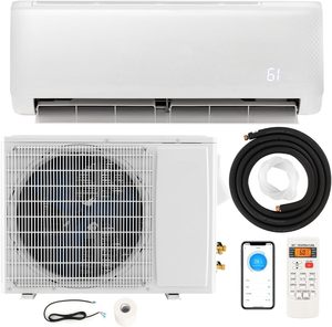 Climatiseur mural mini-split 12000 BTU sans conduit, pompe à chaleur inverter, refroidissement et chauffage, télécommande, usage domestique UE/US - Product Image 3