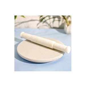 Tablero rodante de mármol Chapati para artesanía redonda, suministros para restaurantes y hoteles, tablero de rodillo de mármol a la venta - Product Image 6