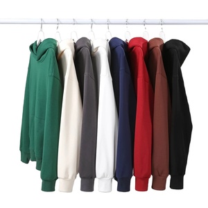 Sweat à capuche Pro Style épais 360g 100% coton pour homme, nouveau motif uni, service OEM, polaire automne, séchage rapide - Product Image 6