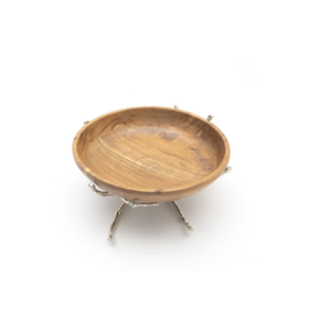 Cuenco de madera de alta calidad, soporte de acero y utensilios de cocina, uso para boda real a bajo precio y artesanía natural - Product Image 5