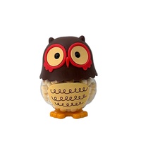 Saftvolle Frucht-Gelee Tiergläser Karikatur Eule Design Münze Piggy Bank Süßigkeiten Schokolade Verpackung Snacks Aufbewahrungsbox 420 ml