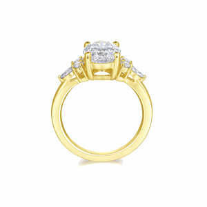 Anillo de Compromiso con 7 Piedras de Corte Ovalado para Mujer - Product Image 2