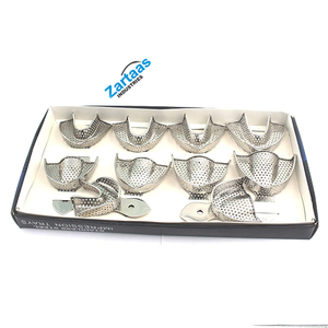 Juego de 10 bandejas de impresión dental Perfo Denture Instruments Fabricante y exportador de Instrumentos dentales - Product Image 1
