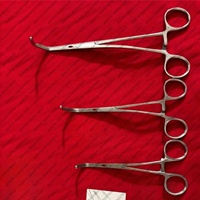 Ensemble de pinces vasculaires Satinsky DeBakey en acier inoxydable allemand, 14 cm, 16 cm, 20 cm, ensemble de pinces vasculaires chirurgicales atraumatiques, certifié CE