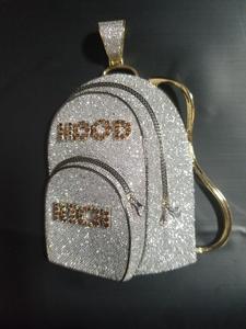 Hombres 2.50Ct Diamante Personalizado Spike Charms 14K Oro Amarillo Plateado Fiesta - Product Image 2