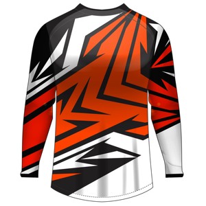 เสื้อเจอร์ซีย์มอเตอร์ครอสแขนยาวพิมพ์ลายแบบซับลิเมชั่นสำหรับผู้ชาย OEM เสื้อเจอร์ซีย์จักรยานเสือภูเขาดาวน์ฮิลล์ เสื้อผ้ามอเตอร์ไซค์มอเตอร์ครอส - Product Image 3