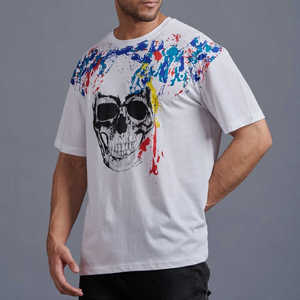 Comprar fabricante liso 100% algodón hombres camiseta personalizada impresión gráfica Logo camiseta diseños hombres camisetas para hombres - Product Image 1