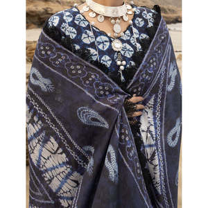 <b>Blue</b> 2 Piece Unstitched <b>Women's</b> Lawn Suit Pakistani Salwar Kameez Ethnic Wear with Digital Print for Summer 2026 - Product Image 3