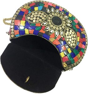 Sac à main haut de gamme poli, fait-main et personnalisé, mère de la perle, à la mode, pour femmes de l'inde - Product Image 3