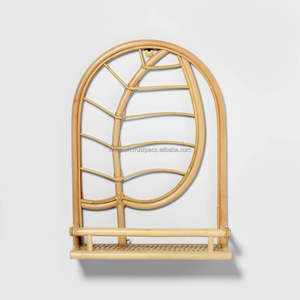 Étagère en rotin artisanal pour salon, décoration murale à fleurs, rotin de haute qualité, articles ménagers personnalisés dans l'usine du Vietnam - Product Image 6