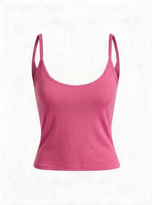Camiseta sin mangas transpirable para mujer al por mayor, con logo frontal personalizado, cuello redondo, 100% poliéster, estilo casual, corte regular - Product Image 6