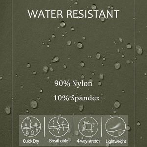 Pantalon Cargo de randonnée en plein air décontracté pour hommes Spandex Convertible Design Quick Dry Lightweight Straight Zip Climber Mid Loose Fit - Product Image 6