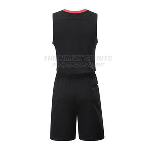 Ensemble d'uniformes de basketball unisexes haut de gamme avec tissu respirant et design anti-transpiration sans manches pour l'été - Product Image 2