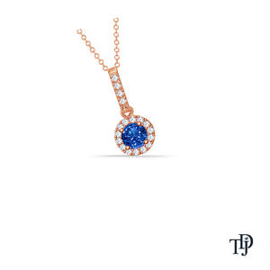 Pendentif en forme de halo de luxe plaqué platine 18 carats (diamant naturel) avec pierres de coupe brillante certifiées IGI, élégant et tombant - Product Image 2