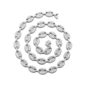 Joyería de Hip Hop 10K / 14K/ 18K Cadena de eslabones de marinero cubano Moissanite Iced Out Hip Hop Collares cubanos disponibles a los mejores precios - Product Image 6