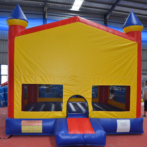 Castillo inflable comercial de PVC negro de 4x4 m de gran capacidad para niños y adultos, brincolín para fiestas - Product Image 1