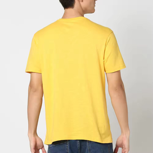Produit à la mode séchage rapide bouffée impression Logo hommes O cou chemises tenue décontracté coton/fibre de bambou épaule régulière t-shirt pour hommes - Product Image 4