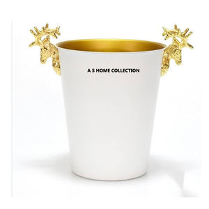Fancy Style Reindeer Holding Champagne <b>Bucket</b> Silver Color Metal Wholesale <b>For</b> Bar Parties Direct Factory <b>Sale</b> - Product Image 6