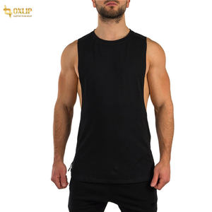Camisetas de Gimnasio Personalizadas al por Mayor de Algodón/Poliéster 230gsm, Transpirables, Tejidas, sin Mangas, Ecológicas, de Secado Rápido, Ropa Deportiva para Hombre - Product Image 2