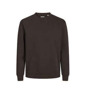 Plain Dark <b>Brown</b> Solid Color Men Sweatshirts Best Hot Selling Winter Wear Men Sweatshirts - Product Image 1