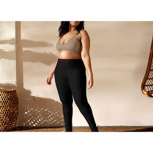 Leggings de Yoga <span class=keywords><strong>Beki</strong></span> de Cintura Alta con Corte en V, Transpirables, de Spandex/Nylon, con Logotipo Personalizado, para Entrenamiento Físico, Disponibles en Talla XXS - Product Image 2