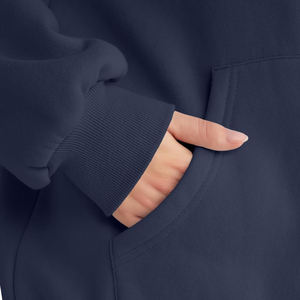 Sweat à Capuche Surdimensionné en Coton pour Femmes Personnalisé Long Pull Sweat à Manches Longues Sérigraphie Lettres Hoodies pour Femmes - Product Image 5