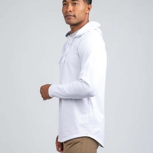 Sudadera con capucha de botón sólido pequeño personalizado para hombre, camisetas de moda para primavera y verano con capucha - Product Image 6
