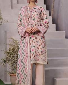 SSumaira Collection Chemise Chikankari imprimée numérique exclusive avec une belle Dupatta - Product Image 6