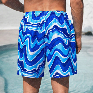Maillot de bain personnalisé pour homme Séchage rapide Respirant Tissu extensible dans les quatre sens Short imprimé par sublimation Expédition DDP - Product Image 4